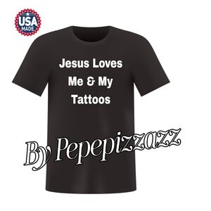 UNISEX TSHIRT TATTOOS ARE OK BY JESUS T